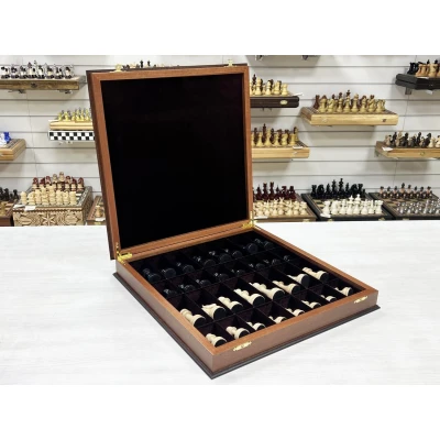 Шахматный ларец Махагон красное дерево Турнирный премиум 45 см