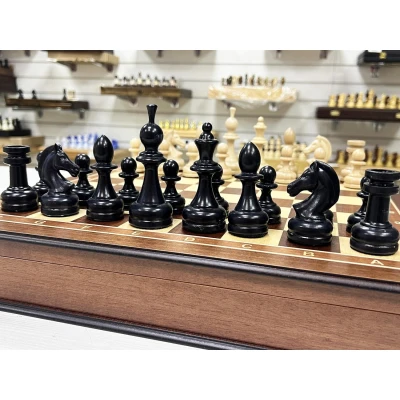 Шахматный ларец Махагон красное дерево Турнирный премиум 45 см