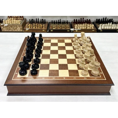 Шахматный ларец Махагон красное дерево Турнирный премиум 45 см