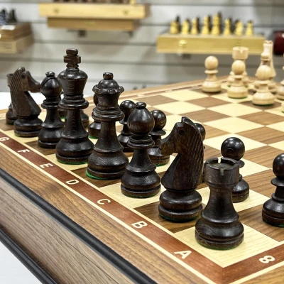 Шахматы подарочные американский орех