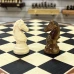 Шахматы эксклюзивные из мореного дуба и граба 45 на 45 см