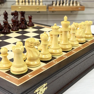 Шахматы эксклюзивные венге Стаунтон ретро падук