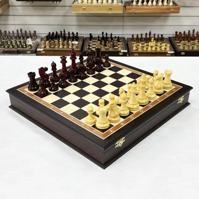 Шахматы эксклюзивные венге Стаунтон ретро падук