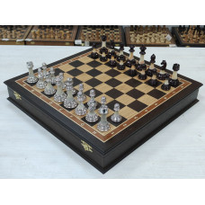 Шахматы подарочные в ларце Венге с фигурами Итальянский дизайн Люкс (2)