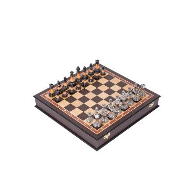 Шахматы подарочные в ларце Венге Итальянский дизайн большие