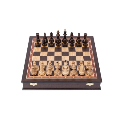 Шахматы в подарок деревянные ручной работы с красивым конем венге большие