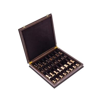 Шахматы в подарок деревянные ручной работы с красивым конем венге большие