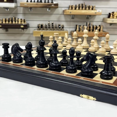 Шахматы Турнир премиум моренный дуб большие