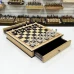 Шахматы в ларце из дуба с выдвижными ящиками Итальянский дизайн Люкс