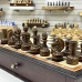 Шахматы подарочные с выдвижными ящиками венге ясень Премиальный люкс
