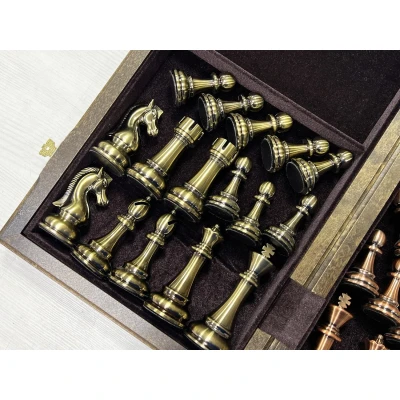 Шахматы подарочные Антик американский орех 50 см