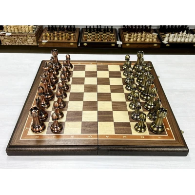 Шахматы подарочные Антик американский орех 50 см