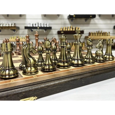 Шахматы подарочные Антик американский орех 50 см