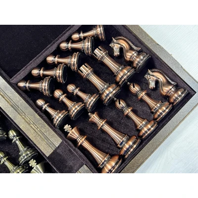 Шахматы подарочные Антик американский орех 50 см