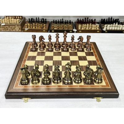 Шахматы подарочные Антик американский орех 50 см