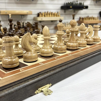Шахматы турнирные орех Премиум люкс большие