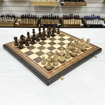 Шахматы турнирные орех Премиум люкс большие