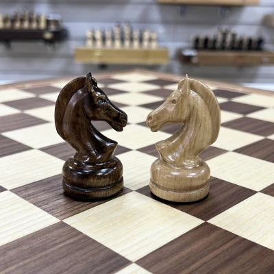 Шахматы турнирные орех Премиум люкс большие