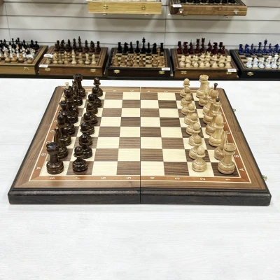 Шахматы турнирные орех Премиум люкс большие