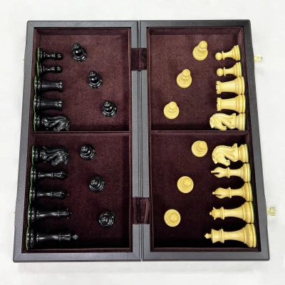 Шахматы эксклюзивные мореный дуб Стаунтон Royal большие