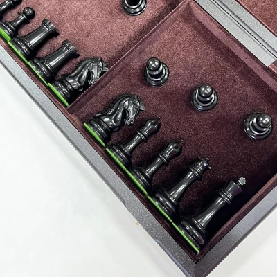 Шахматы эксклюзивные мореный дуб Стаунтон Royal большие