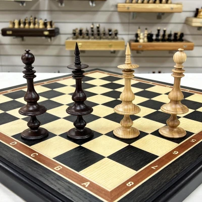 Шахматы эксклюзивные мореный дуб Ренессанс большие