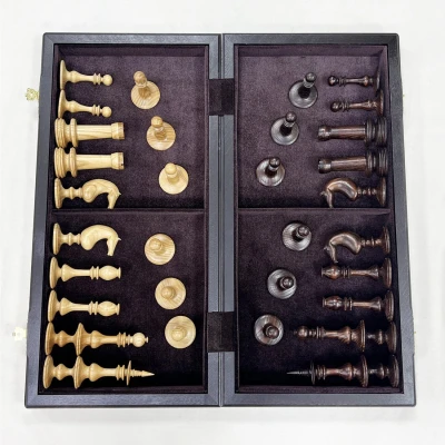 Шахматы эксклюзивные мореный дуб Ренессанс большие