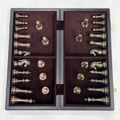 Шахматы подарочные Антик мореный дуб 50 см