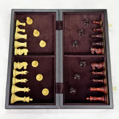 Шахматы эксклюзивные мореный дуб Стаунтон ретро большие