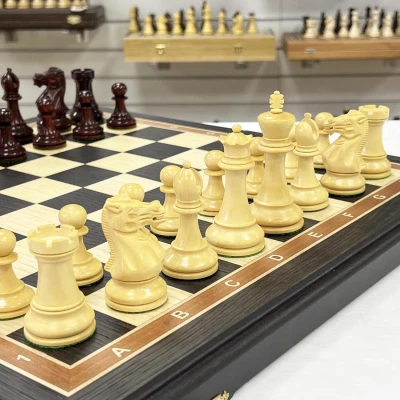 Шахматы эксклюзивные мореный дуб Стаунтон ретро большие