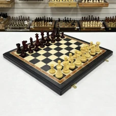 Шахматы эксклюзивные мореный дуб Стаунтон ретро большие