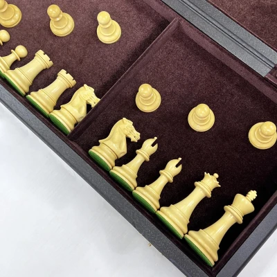 Шахматы эксклюзивные мореный дуб Стаунтон ретро большие