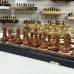 Подарочные шахматы из мореного дуба с композитными фигурами