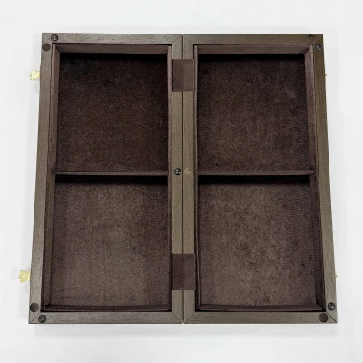 Шахматная доска складная венге ясень Элит 45 см