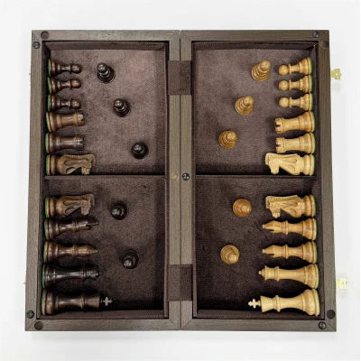 Шахматы деревянные подарочные венге с фигурами из бука Суприм