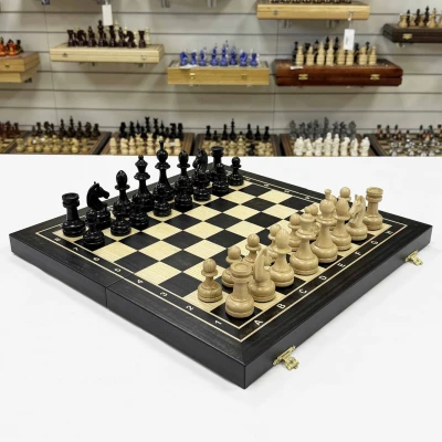 Шахматы деревянные подарочные из эвкалипта Премиальные 45 см