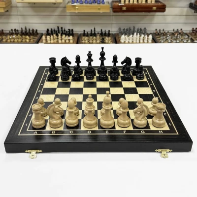 Шахматы деревянные подарочные из эвкалипта Премиальные 45 см