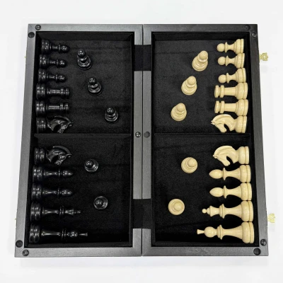 Шахматы деревянные подарочные из эвкалипта Премиальные 45 см