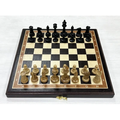 Шахматы подарочные Венге Стаунтон дуб 40 см