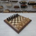 Шахматы подарочные ручной работы Махагон с фигурами из карельской березы