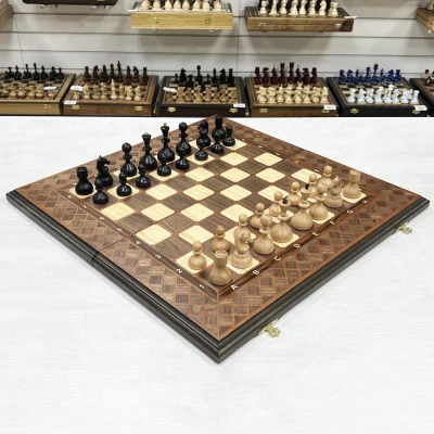 Шахматы нарды шашки орех Стародворянские