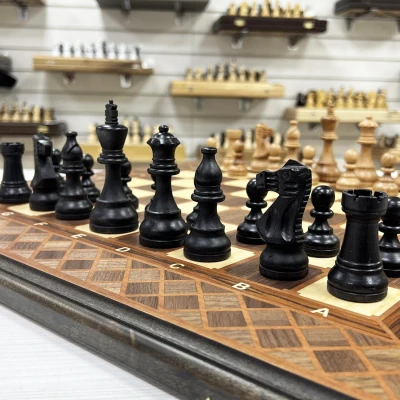 Шахматы нарды шашки орех Индийский Стаунтон