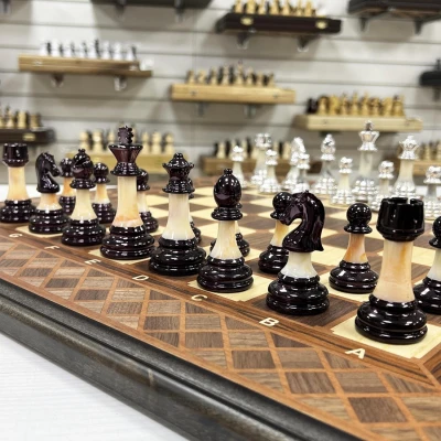 Шахматы нарды шашки орех Итальянский дизайн Люкс