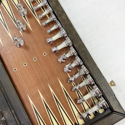 Шахматы нарды шашки орех Итальянский дизайн Люкс