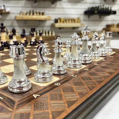 Шахматы нарды шашки орех Итальянский дизайн Люкс