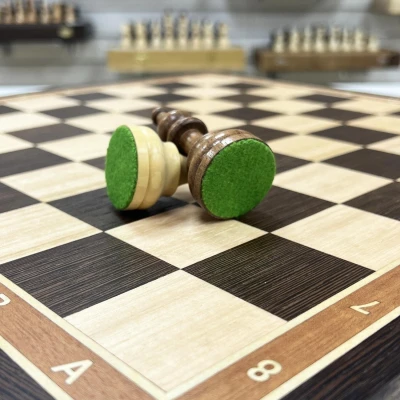 Шахматы подарочные индийский Эндшпиль венге средние