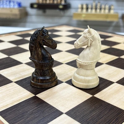 Шахматы подарочные венге Бастион матовые 45 см