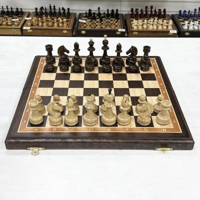 Шахматы складные подарочные венге Премиальные Люкс 45 см