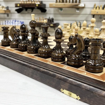 Шахматы складные подарочные венге Премиальные Люкс 45 см