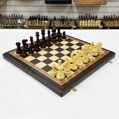 Шахматы венге Стаунтон ретро падук самшит